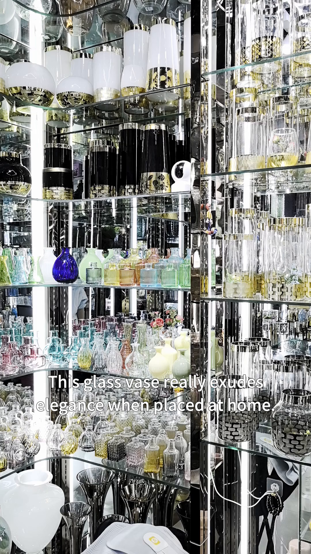 Elegant glass vase for home decor loved by all guests