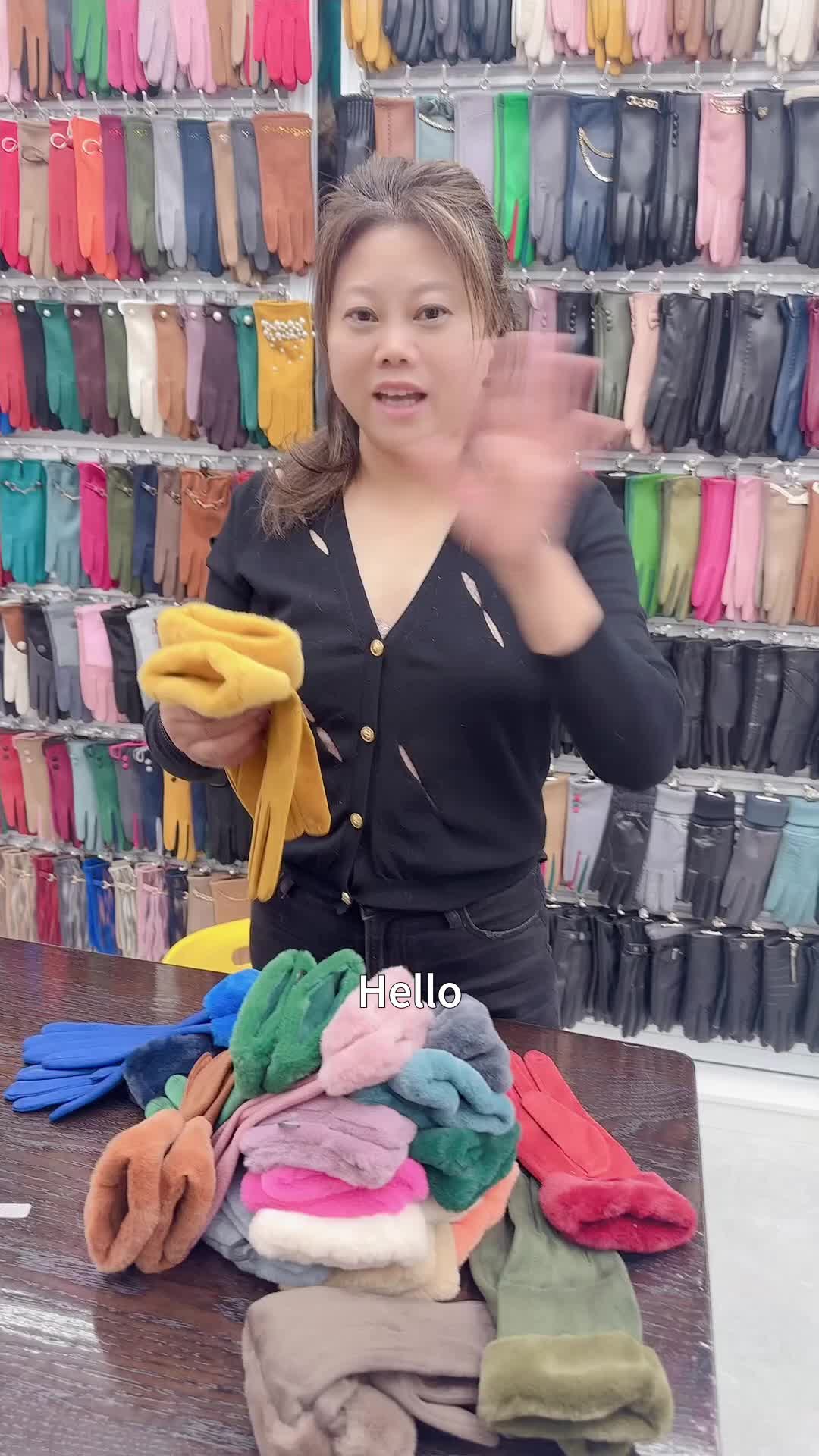 Guantes de lana caliente, de moda estancia acogedor en el estilo! A los clientes les encanta la calidez de todo el día.