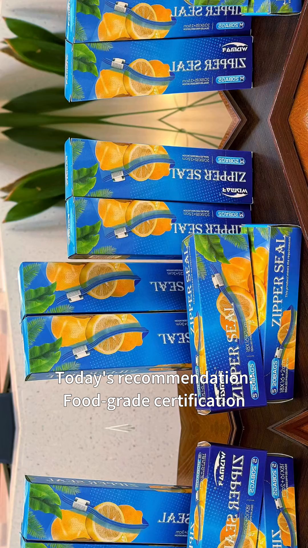 Food grade certified zipper bags triple sizes leakproof durable ideal for home travel and business use