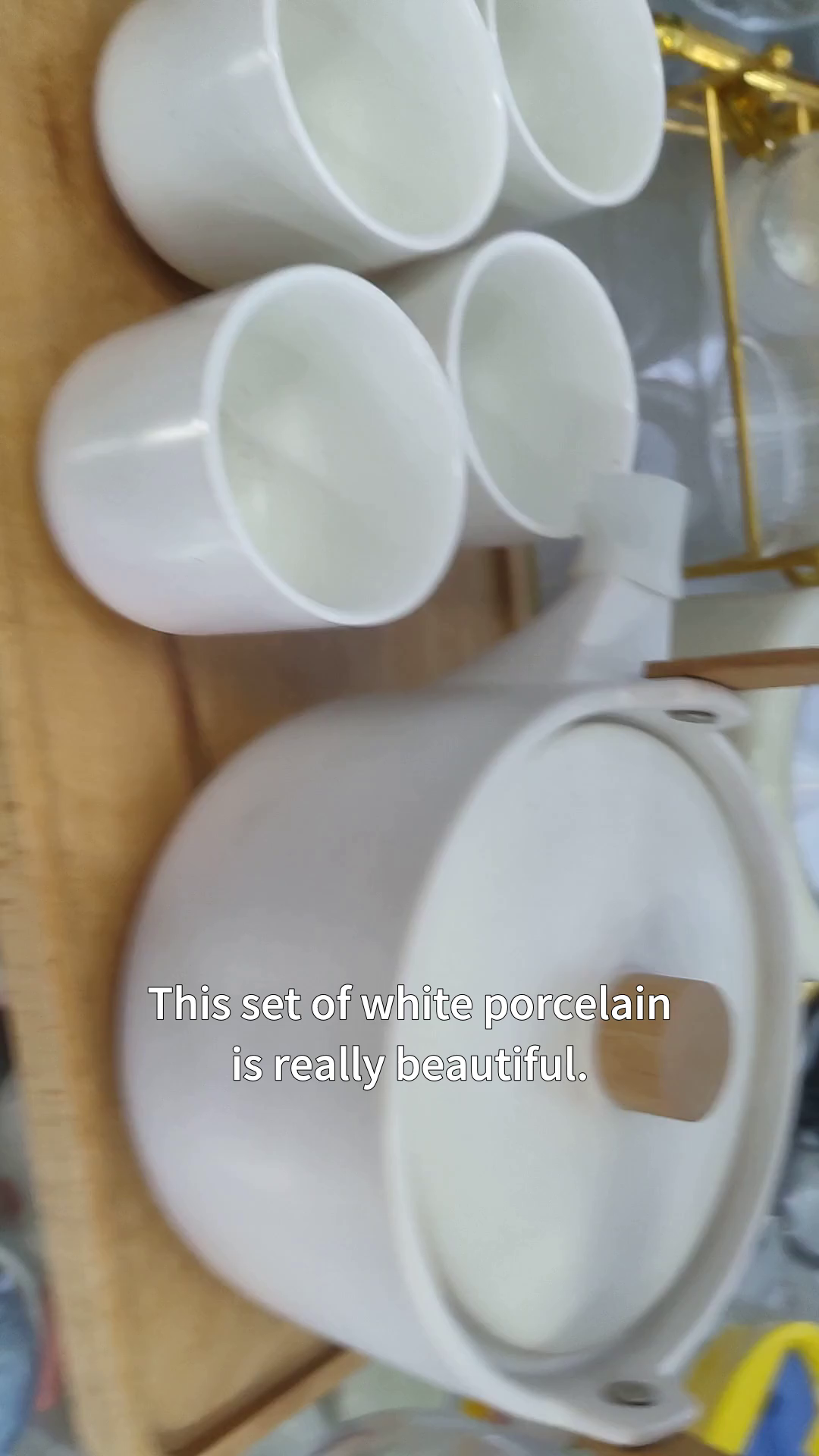 Elegant white porcelain set perfect for dining adds style and comfort loved by all who use it