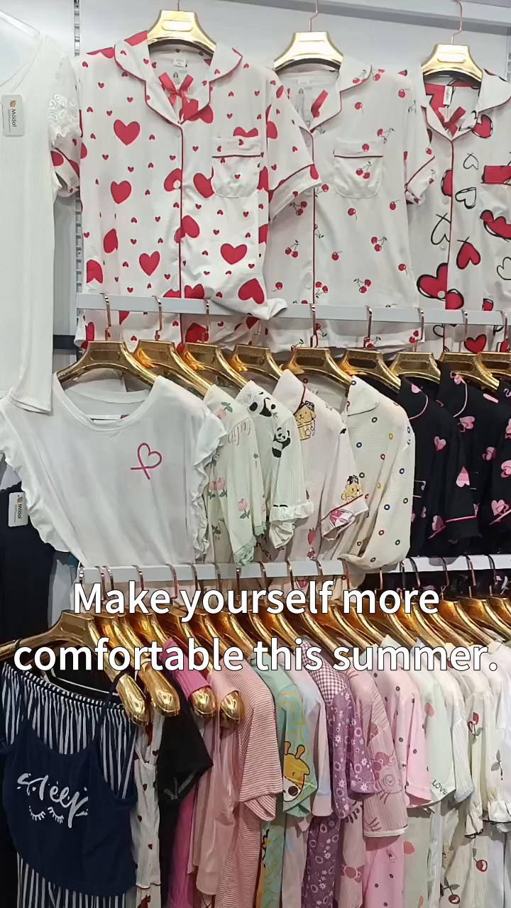 Comfortable summer pajamas soft breathable perfect for binge watching at home relax in style